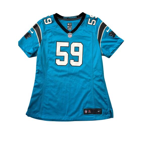 NFL NIKE ONFIELD Football Carolina Panthers, Women's Large, #59 Luke Kuechly - Picture 1 of 6
